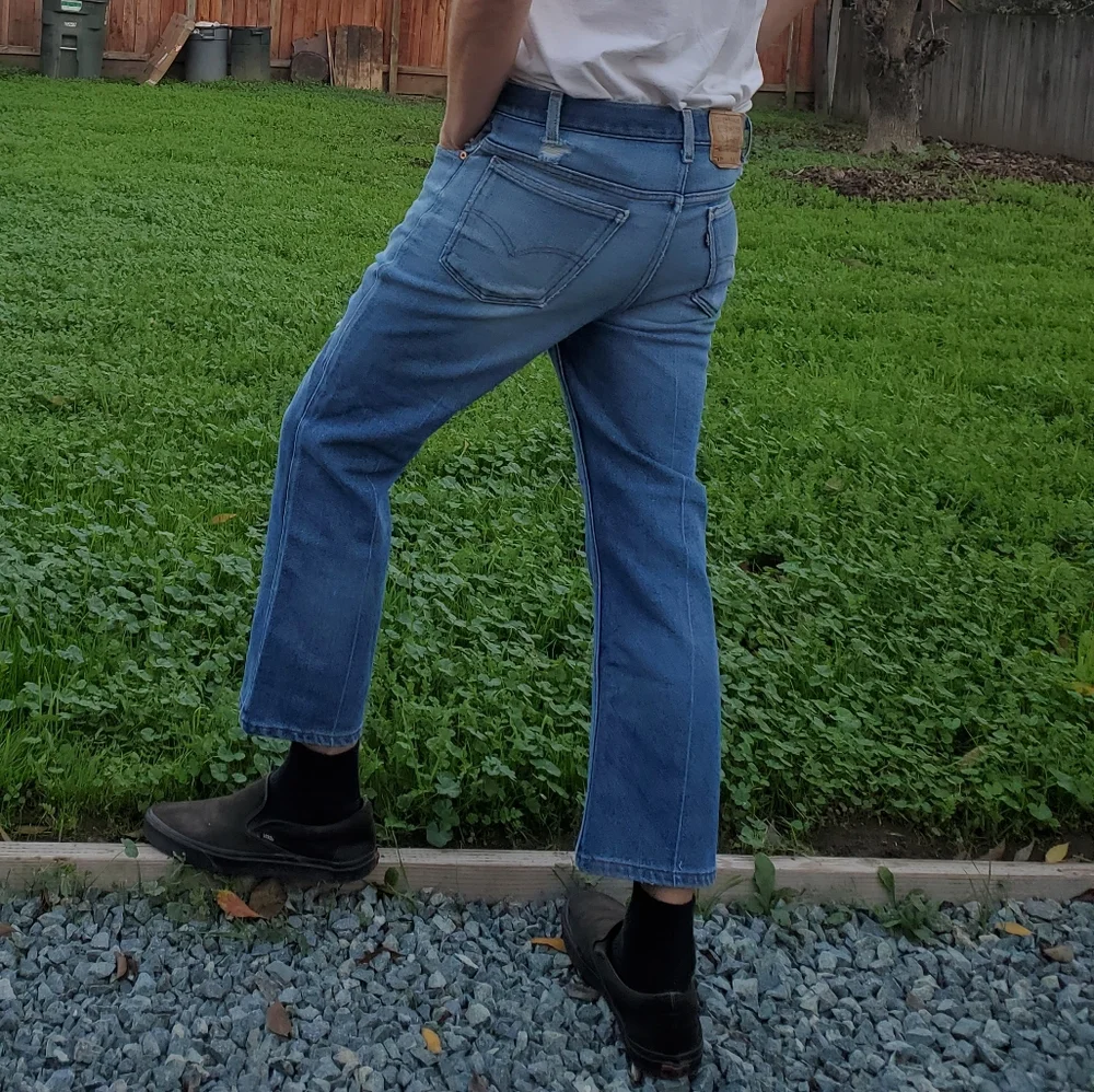 Levi's. Vintage 1970's Black Tab. 517 Boot Cut Flare Men's 36x30. USA made. GVC - Picture 5 of 15